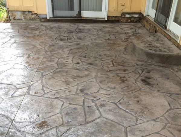This is a picture of a stamped concrete.